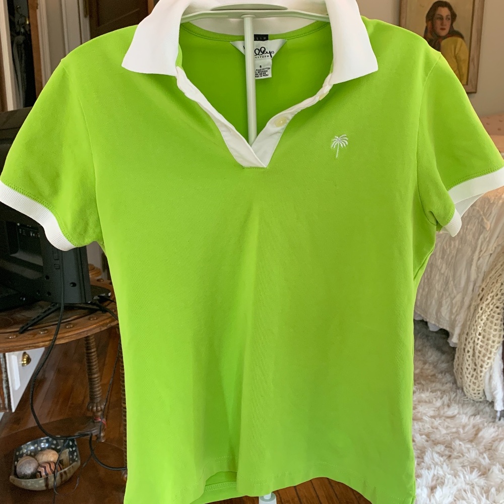 Lilly Pulitzer short sleeve button down crew. Worn once.
